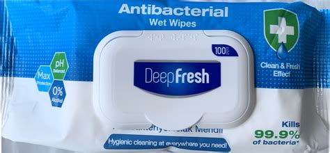 Deep Fresh Antibacterial Wet Wipes 100τμχ Skroutz gr