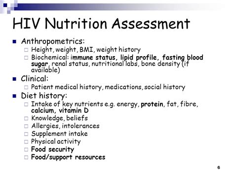 Hiv Nutrition And Health Benefits Ppt Download