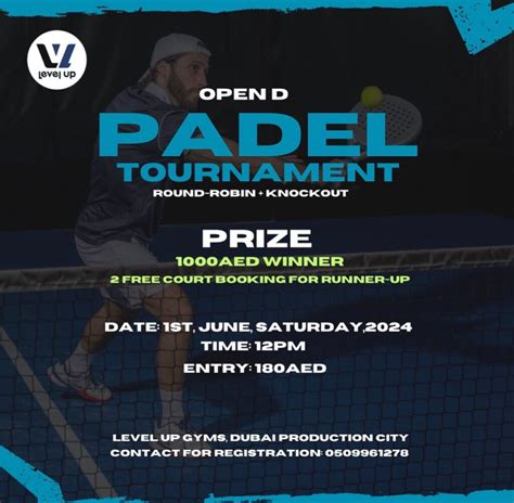 Open D Level Up Tournament Wecourts Padel Tennis