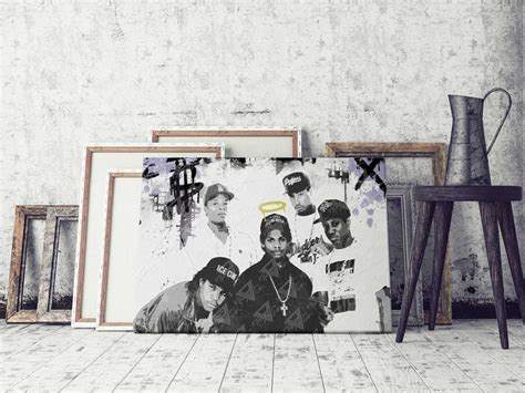 Straight Outta Compton Nwa Poster Hip Hop Art On Canvas Urban Art