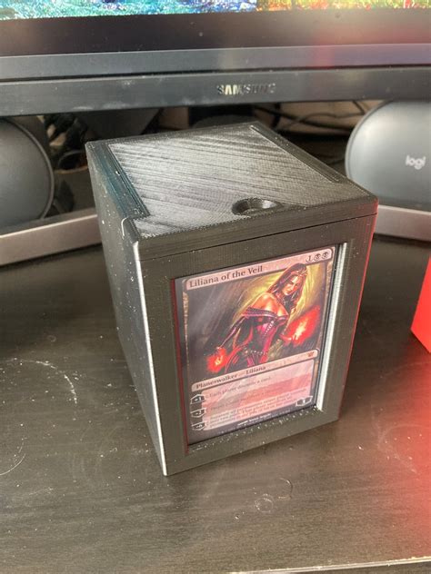 3d Printed Deck Box For 100 Cards Perfect For Magic The Gathering Commander Decks Etsy