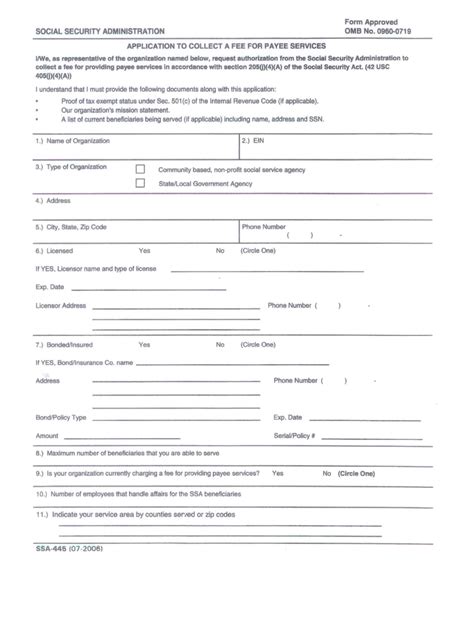 Ssa 445 Form Pdf Fill Out Sign Online DocHub