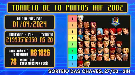 EP00 5 TORNEIO DE 10 PONTOS KOF2002 SORTEIO DAS CHAVES YouTube