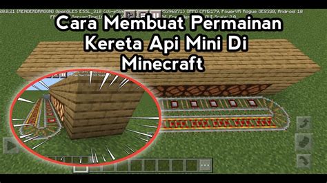 Cara Membuat Permainan Kereta Api Mini Di Minecraft YouTube