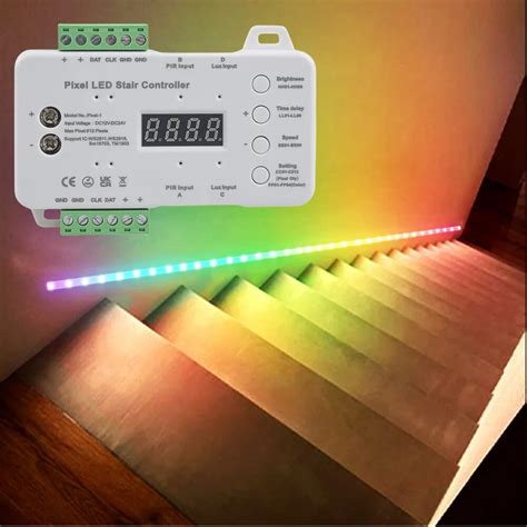 Pixel Stair Controller Pir Motion Daylight Sensor Step Staircase Dimmer