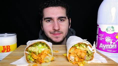 ASMR DORİTOSLU ULTRA MEGA DÜRÜM MUKBANG Çiğ Köfte Türkçe Mukbang