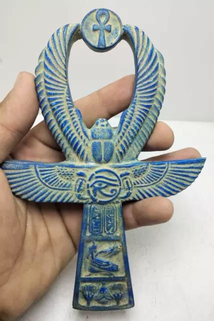 Rare Ancient Egyptian Antiques God Ankh Key Of Life With Eye Of Horus