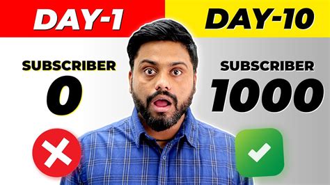 बस 10 दिनों मैं Complete करे 1000 Subscribers How To Complete 1000