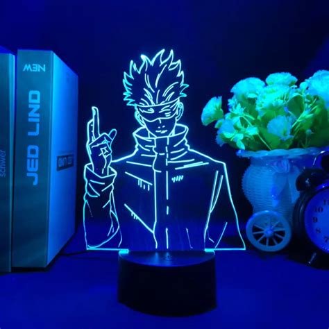 Fdenghu Vibrant Colorful Led Light Anime Jujutsu Kaisen Featuring Yuji