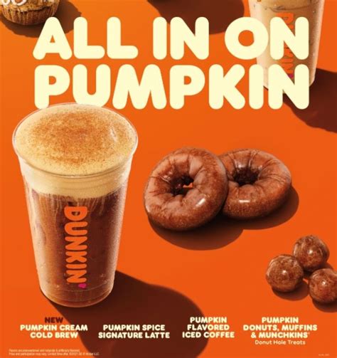 Dunkin Unveils New Pumpkin Cream Cold Brew And Brings Back Pumpkin Spice Signature Latte As