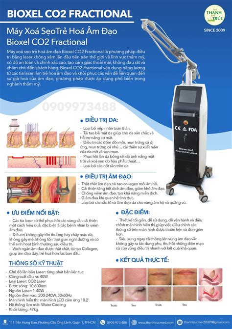 Máy Xóa Sẹo Trẻ Hóa Âm Đạo Bioxel CO2 Fractional (Korea) - Thanh Trúc Med