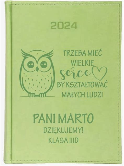 A5 KALENDARZ KSIĄŻKOWY 2024 DZIENNY Z GRAWEREM PREZENT NA DZIEŃ