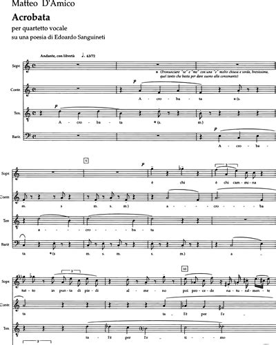 Acrobata Sheet Music By Matteo Damico Nkoda Free 7 Days Trial