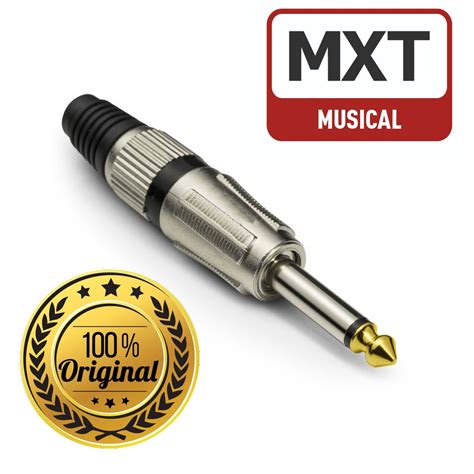 Plug P10 Mono Profissional Original Ponta Ouro MXT Shopee Brasil