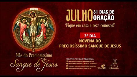 Novena Do Precios Ssimo Sangue De Jesus Dia Youtube