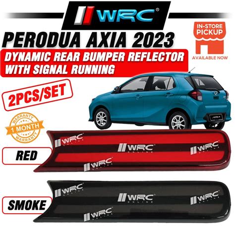 Perodua Axia Dynamic Rear Bumper Reflector With Signal Running