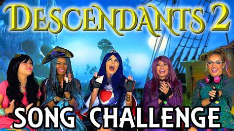 Descendants 2 Song Challenge With One Word Playlists Totally Tv Youtube