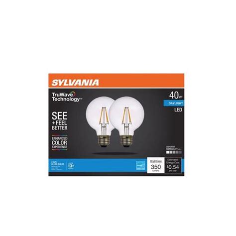 Sylvania 41332 Led Bulb Truwave G25 E26 Medium Daylight 40 Watt Equivalence Clear Buy Now