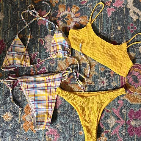 Yellow Bikini Bundle Perfect For Summer And Depop