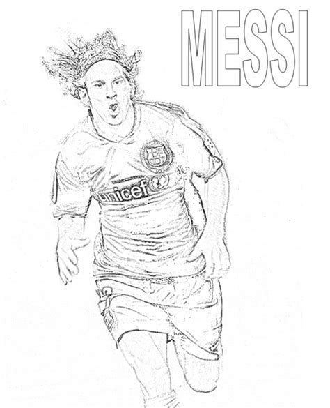 Dibujos De Jugadores De Fútbol Famosos Para Pintar Messi Cristiano Y