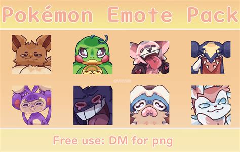 Pokemon Emote Pack By Vrves On Deviantart