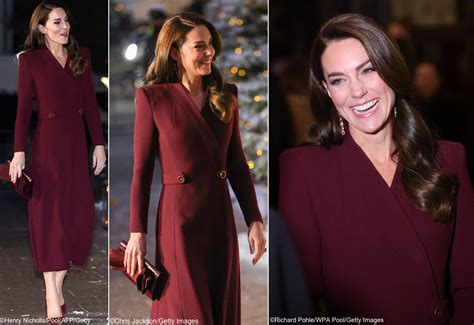 The Princess of Wales in Rich Burgundy Shades for Carol Concert – What ...