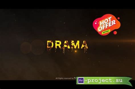 Videohive Epic Drama Trailer Project For After Effects