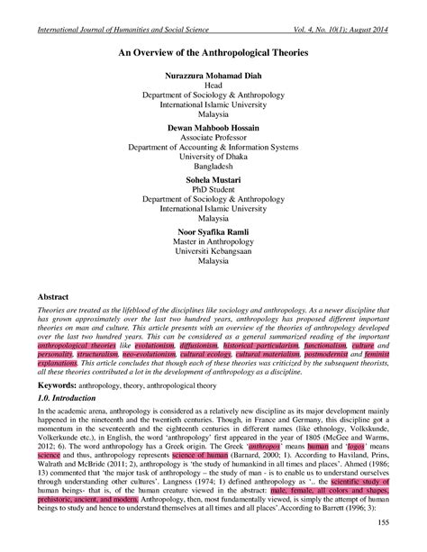 19 - Anthropology theories - International Journal of Humanities and ...