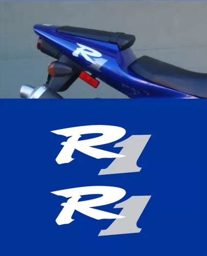 Kit Faixa Adesivo Rabeta Para Yamaha R Azul Anos Parcelamento Sem