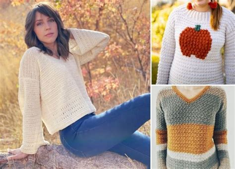 Easy And Free Crochet Sweater Patterns For Various Designs Pattern