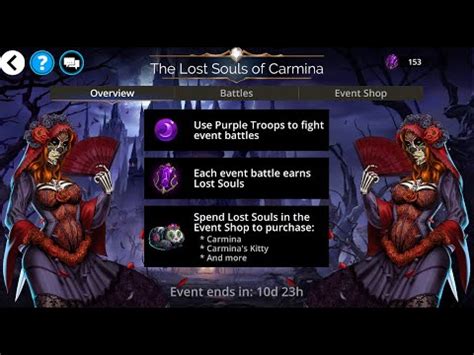 Gems Of War HALLOWEEN EVENT LOST SOULS OF CARMINA YouTube