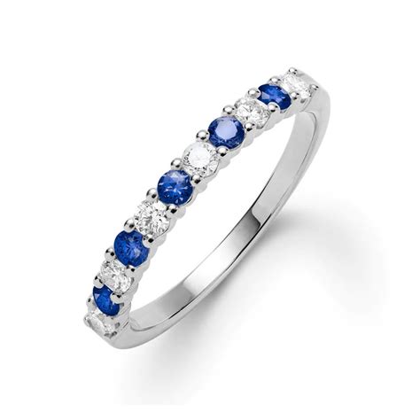 Diamond And Sapphire Stackable Ring Temple Grace Uk