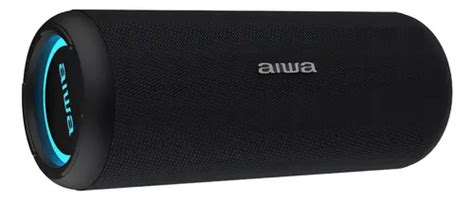 Parlante Portátil Bluetooth 20w Impermeable Tws Aiwa Aw kf4 Color Negro