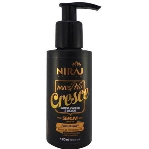 Niraj Sérum Mais Pelo Cresce Barba Cabelo Bigode 120ml Submarino