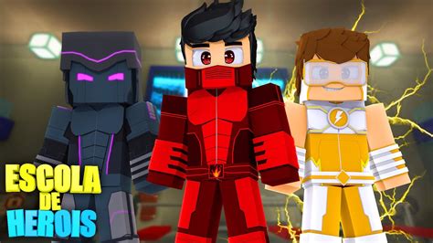 Minecraft Trajes De Herois Escola De Herois Ep P Dru Youtube