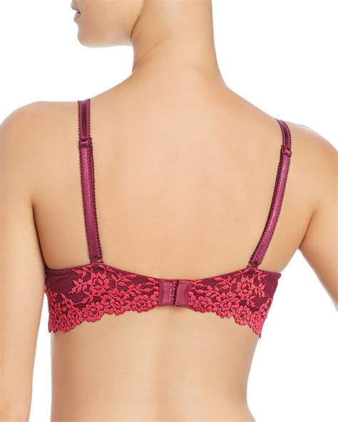 Wacoal Embrace Lace Plunge Convertible Contour Underwire Bra In Purple Lyst