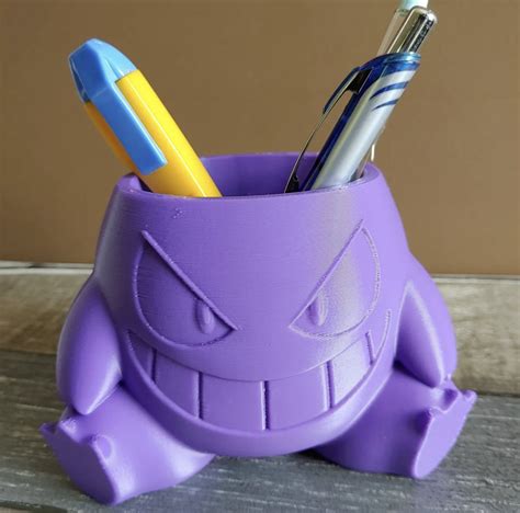 D Printing Pokemon Gengar Pencil Holder Plantercults