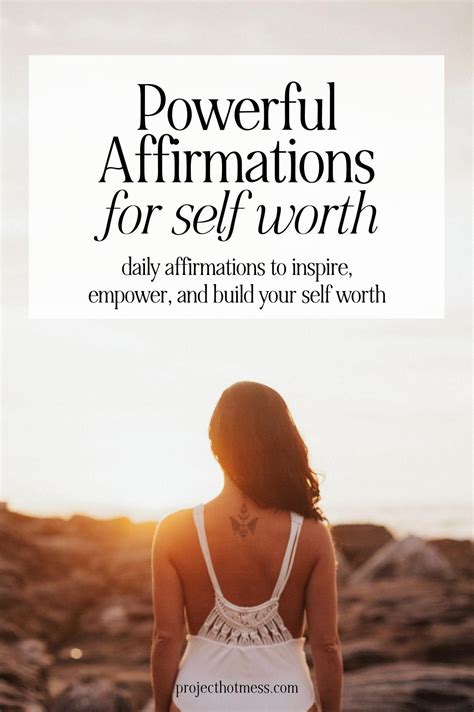 111 Powerful Affirmations For Self Worth Daily Affirmations Artofit