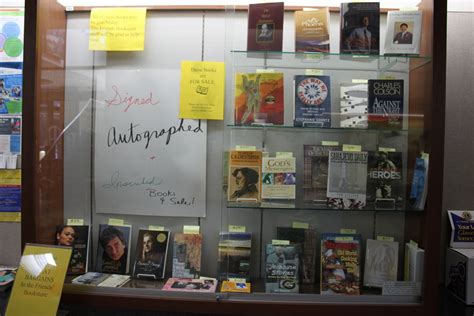 Friends Of The Rochester Public Library Autographed Books Display Cabinet