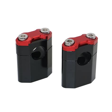 Red Universal CNC Aluminum 35mm Higher Motorcycle Handlebar Risers Bar