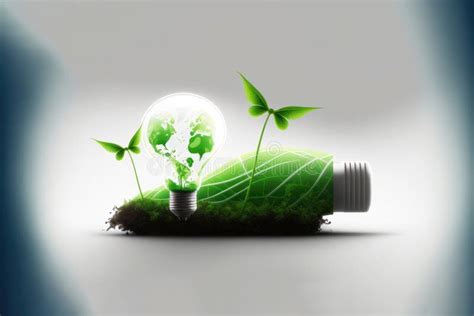 Powering The Future Concept Green Energy Generative Ai Stock