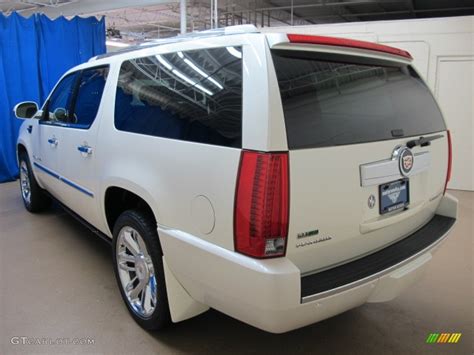 White Diamond Cadillac Escalade Esv Platinum Awd Photo