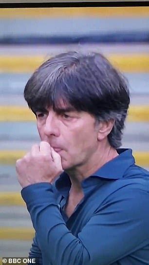 England Vs Germany Joachim Low Caught Picking His Nose Before