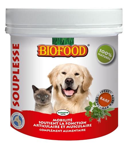 BF PETFOOD BIOFOOD Complément Alimentaire SOUPLESSE pour Chien et Chat