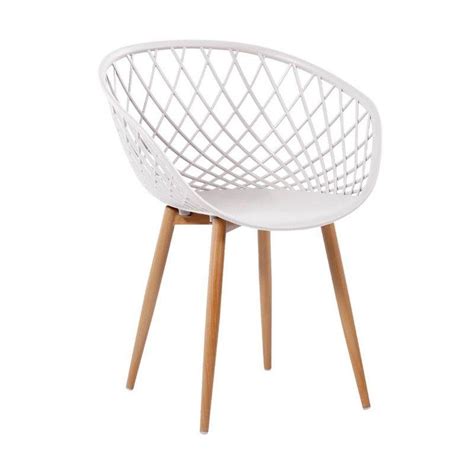 Cadeira Monaco Nude Polipropileno e Aço x x cm Fratini Móveis de