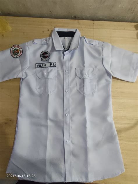 Security Guard Uniform Polo With Padpao Sosia And Name Cloth