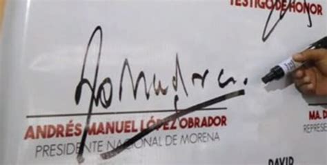 An Lisis Grafol Gico De La Firma De L Pez Obrador