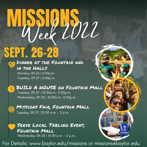 Missions Week Missions And Public Life Baylor University