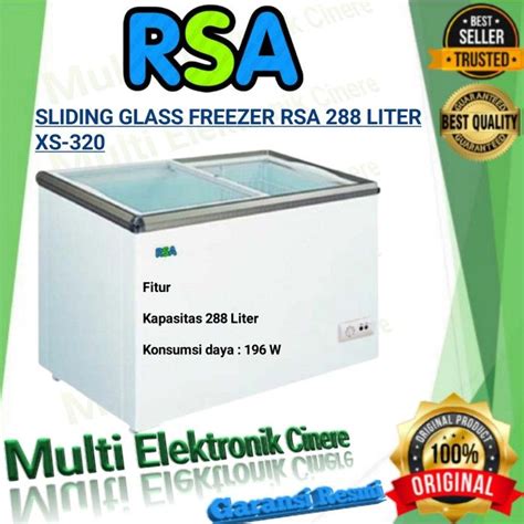 Chest Freezer RSA Sliding Kaca XS320 Lazada Indonesia