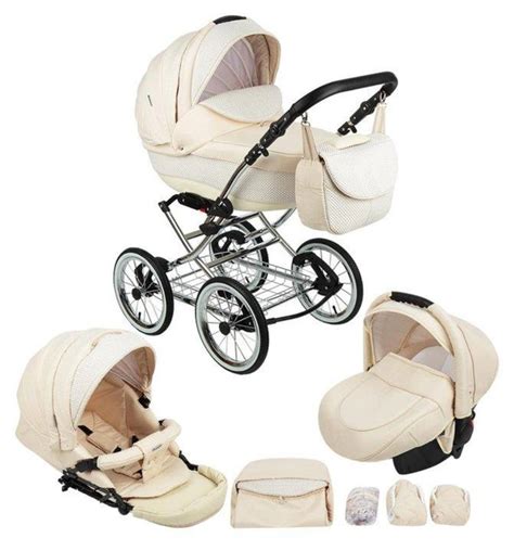 Коляска Bebe-Mobile Santana 2 в 1 на классической раме с большими ...